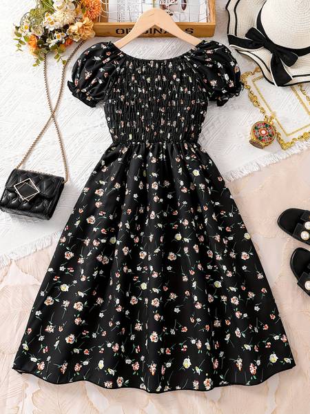 Ethit Indi Girls Midi/Knee Length Party Dress