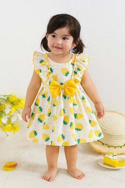 ASR Indi Baby Girls Below Knee Festive/Wedding Dress
