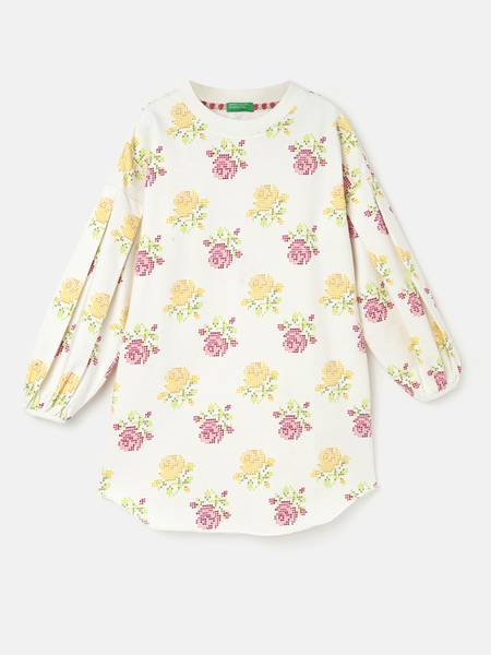 United Colors of Benetton Girls Midi/Knee Length Casual Dress