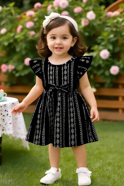 SADAB FASHION Indi Baby Girls Below Knee Casual Dress