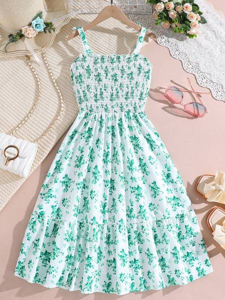 Ethit Indi Girls Midi/Knee Length Party Dress
