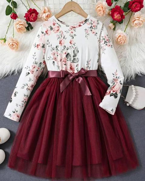TIOR Girls Above Knee Casual Dress