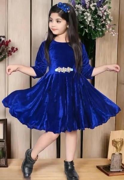 ITC FASHION Girls Midi/Knee Length Party Dress