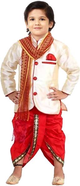 JCT DRESSES Boys Festive & Party, Wedding Kurta and Pyjama Set