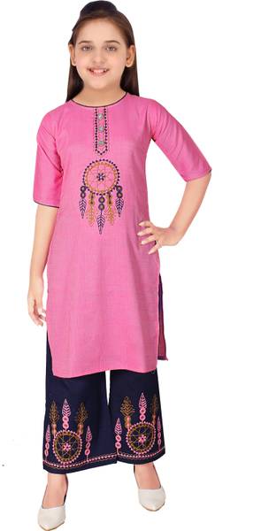 Sevgi Girls Casual Kurta and Palazzo Set