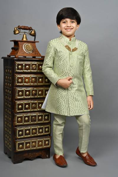 AHHAAAA Boys Festive & Party Kurta and Pyjama Set