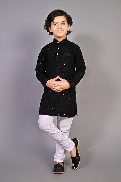 Ruyam Boys Festive & Party, Wedding Kurta and Pyjama Set