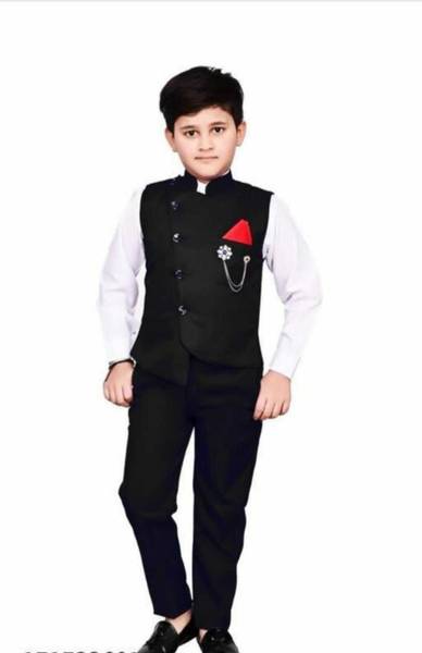 NVH Boys Festive & Party, Wedding, Formal Shirt, Waistcoat and Pant Set