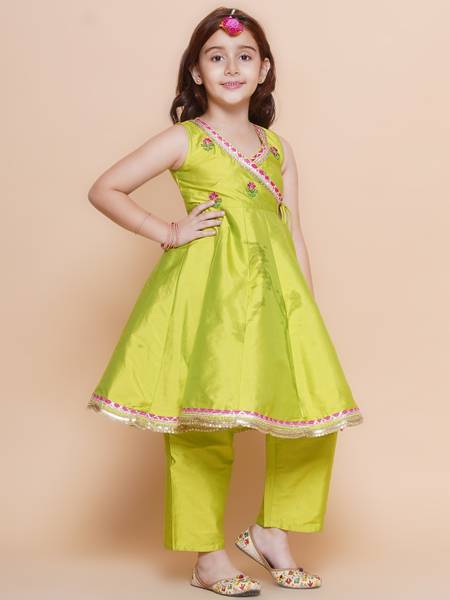 Bitiya By Bhama Girls Casual Angarkha and Sharara Set