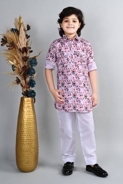 AHHAAAA Boys Festive & Party Kurta and Patiala Set