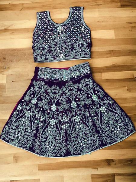 S K Dresses Baby Girls Lehenga Choli Party Wear Embellished Lehenga Choli