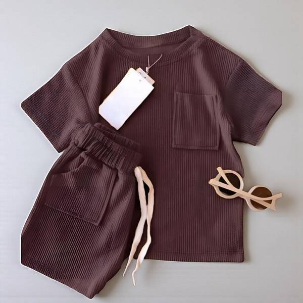 ZENWREN Kids Nightwear Baby Boys & Baby Girls Self Design Polycotton