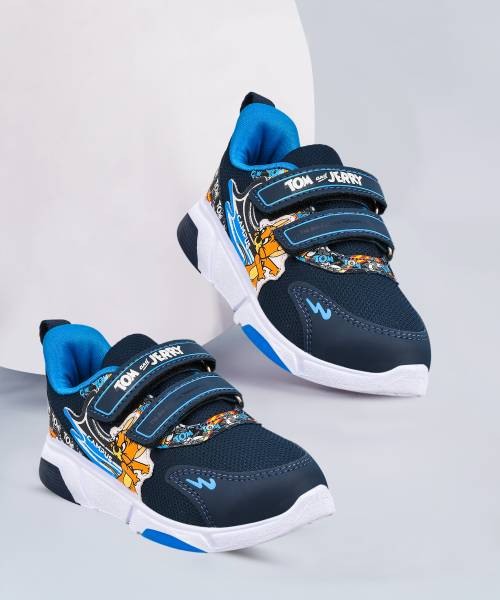 CAMPUS Tom & Jerry Boys & Girls Velcro Running Shoes