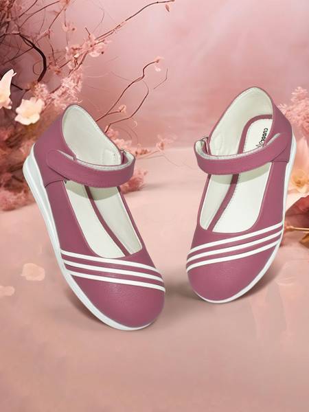 AJANTA Girls Velcro Ballerinas