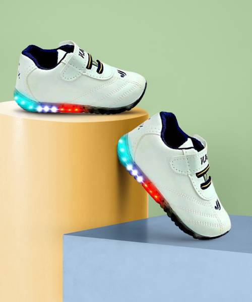 Girls velcro running best sale shoes