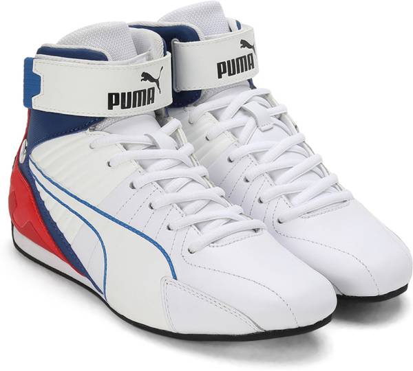 PUMA BMW MMS Kart Cat Mid Junior Boys & Girls Velcro Running Shoes