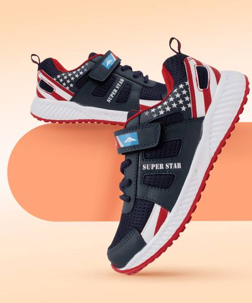Kids velcro running shoes top