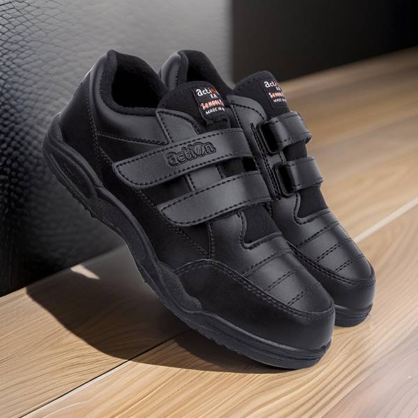 action Boys & Girls Velcro School Shoes