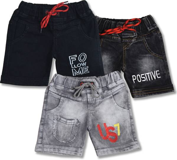 Worton Fashion Short For Boys Casual Embriodered Pure Cotton