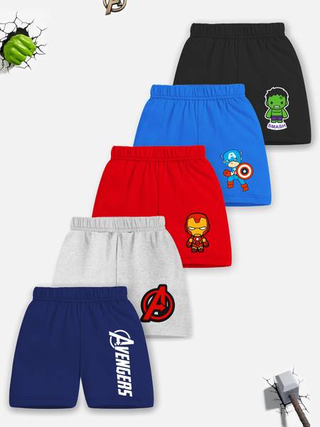 MARVEL BY MISS & CHIEF Short For Boys Casual Graphic Print Cotton Blend