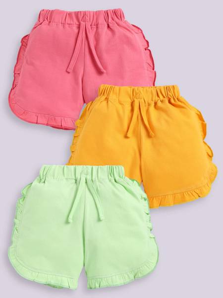 CERABI Short For Girls Casual Solid Pure Cotton