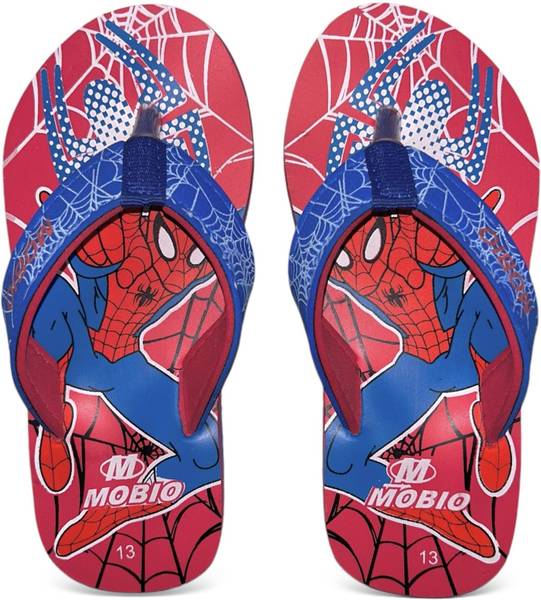 Mobio Spiderman Boys & Girls Slip On Slipper Flip Flop