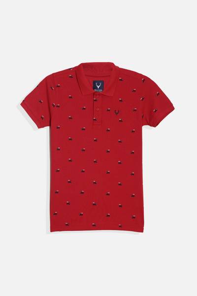 Allen Solly Boys Printed Cotton Blend Regular T Shirt