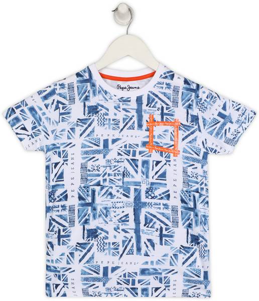 Pepe Jeans Boys Printed Pure Cotton Regular T Shirt