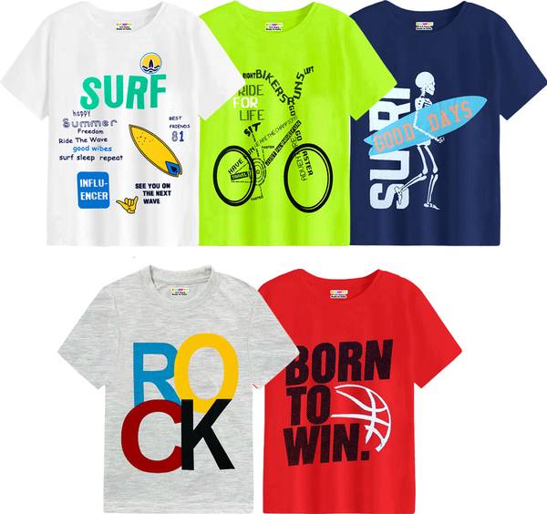 Kuchipoo Boys Printed Cotton Blend Regular T Shirt