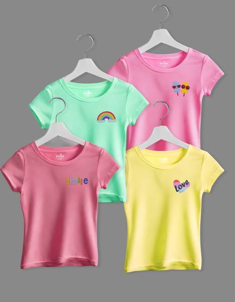 Zuniors-SSC Girls Graphic Print Polycotton Regular T Shirt