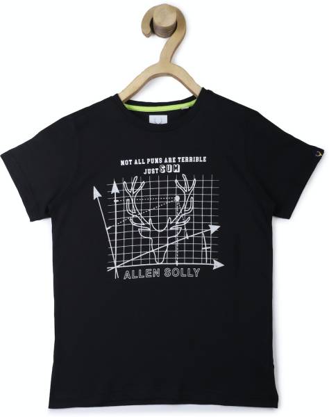 Allen Solly Baby Boys Typography, Printed Pure Cotton T Shirt