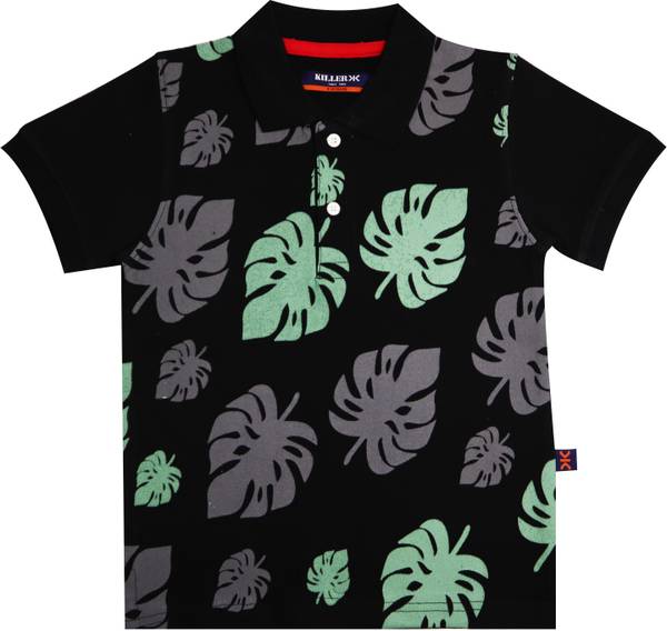 KILLER Boys Printed Pure Cotton Regular T Shirt