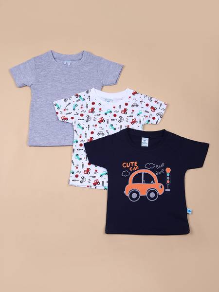 V-MART Baby Boys Printed Cotton Blend Regular T Shirt