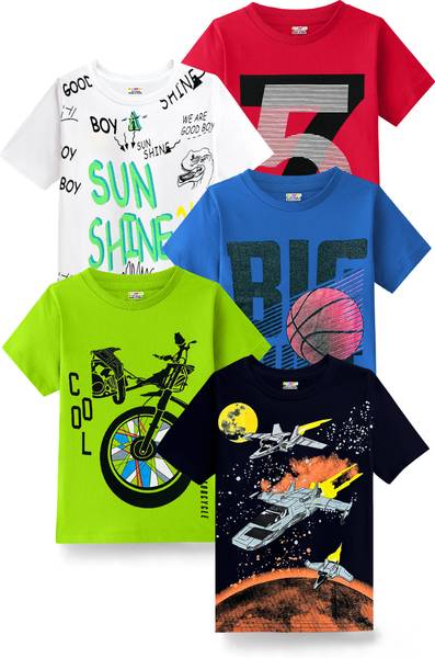 Kuchipoo Boys Printed Cotton Blend Regular T Shirt