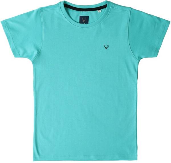 Allen Solly Boys Solid Pure Cotton Regular T Shirt