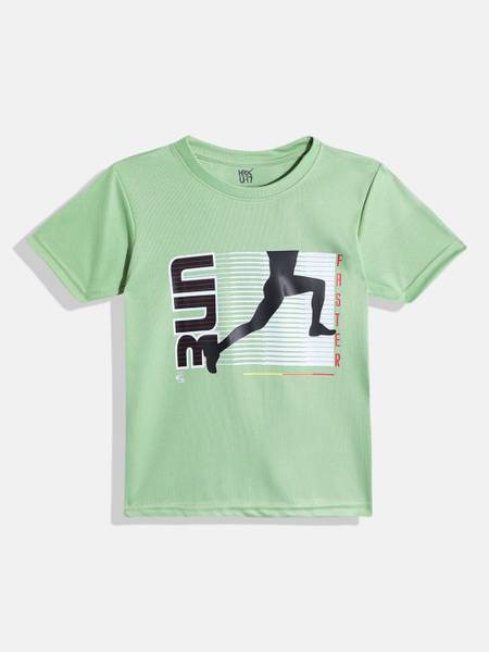 HRX by Hrithik Roshan Boys Printed Polyester Regular T Shirt