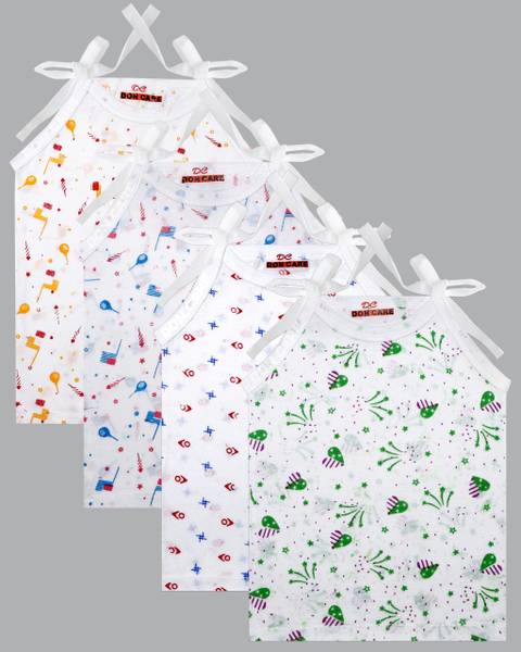 DON CARE Vest For Baby Boys & Baby Girls Cotton, Pure Cotton