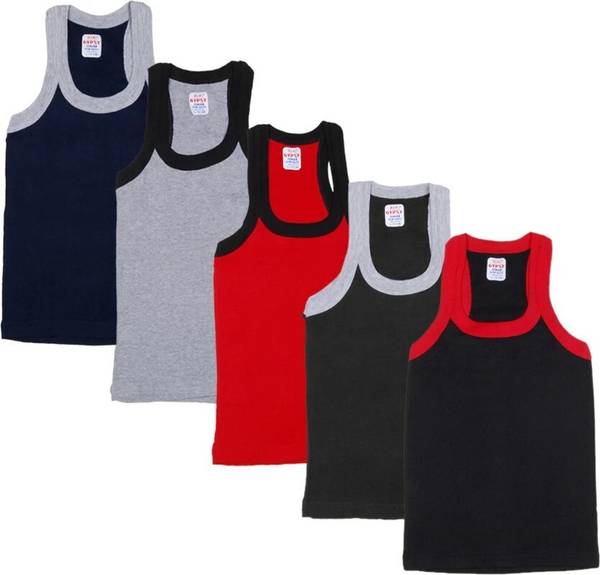 Kids Basket Vest For Boys Cotton Blend