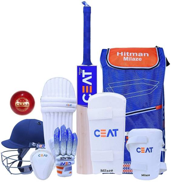 HF CEAT Hitman Rohit Sharma FULL SIZE ( Ideal For 15-21 Years ) Complete Cricket Kit