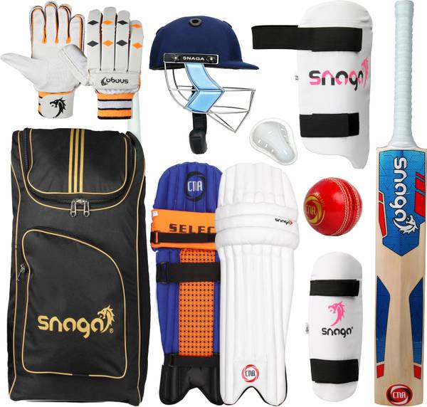 Snaga Eco Cricket Kit Set Size-4 for 8 to 9 years Right Hand Batsman Cricket Kit