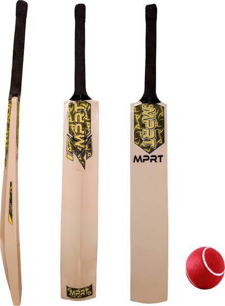 MPRT Wooden Cricket Bat & Ball For Tennis Ball Size 2 Combo For Age Group 4-6 Years Cricket Kit