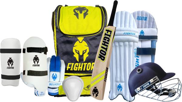 FIGHTOR Kashmir Willow Full Size Cricket Kit
