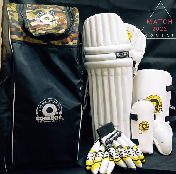 Combat Match Complete Cricket Set (Without Helmet & Bat) BOY SIZE Cricket Kit