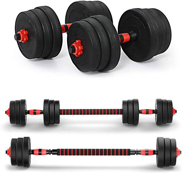 LEAO 10 kg Dumbbells Set and Fitness Kit for Men and Women Whole Body Workout Home Gym Combo