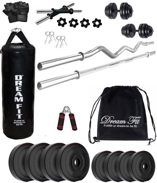 DreamFit 20 kg Home gym with Unfilled Punching Bag ,3ft Straight