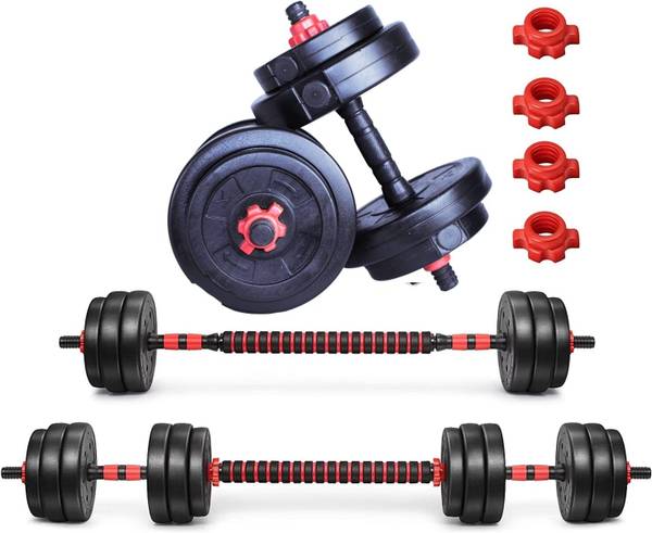 WILORA FITNESS PVC Weight Plates Dumbbell Set Adjustable Dumbbell Adjustable Dumbbell