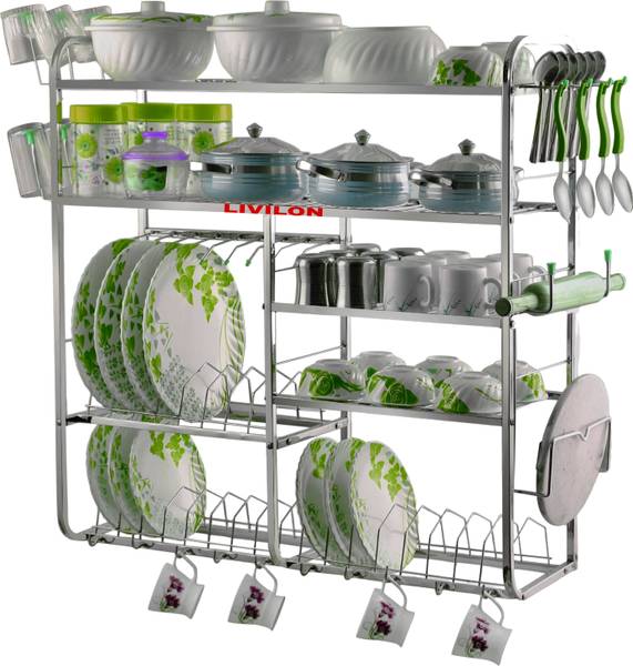 L LIVILON Utensil Kitchen Rack Steel