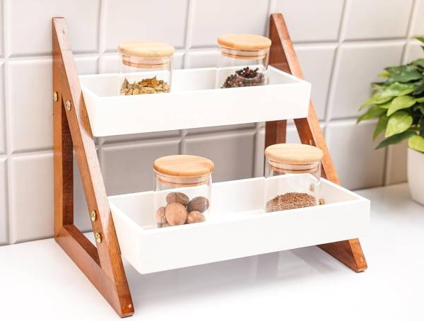 AnDecy Utensil Kitchen Rack Wood
