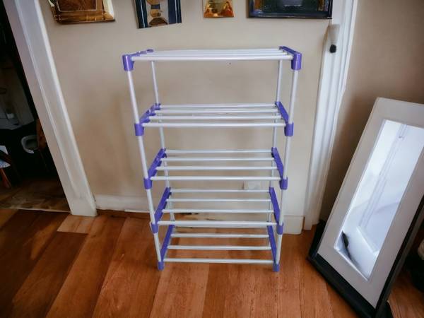 Bazooka 5 Layer Book Shelf for Home Library Multipurpose Storage Organizer Rack Stand Metal Open Book Shelf