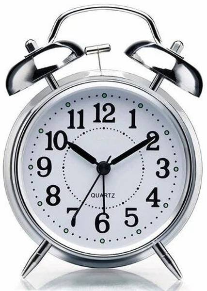 Kadio 210 Silver bell clock Analog Kitchen Timer